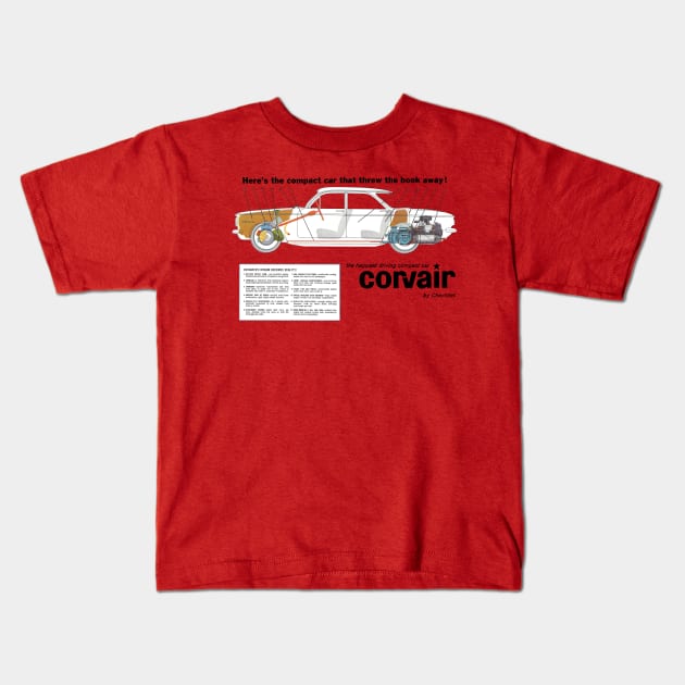 CORVAIR - brochure Kids T-Shirt by Throwback Motors